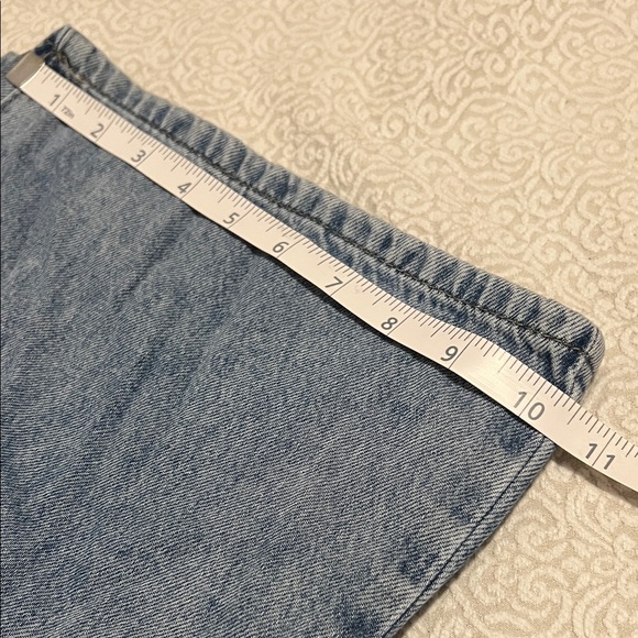 Wide Leg Jeans 90’s Style Denim Drawstring Waist Boho Medium Elastic Waist - Picture 10 of 12